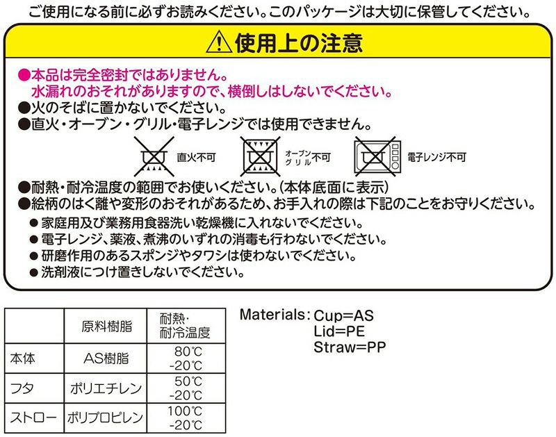 アンパンマン フタ付きストローコップ 250ml