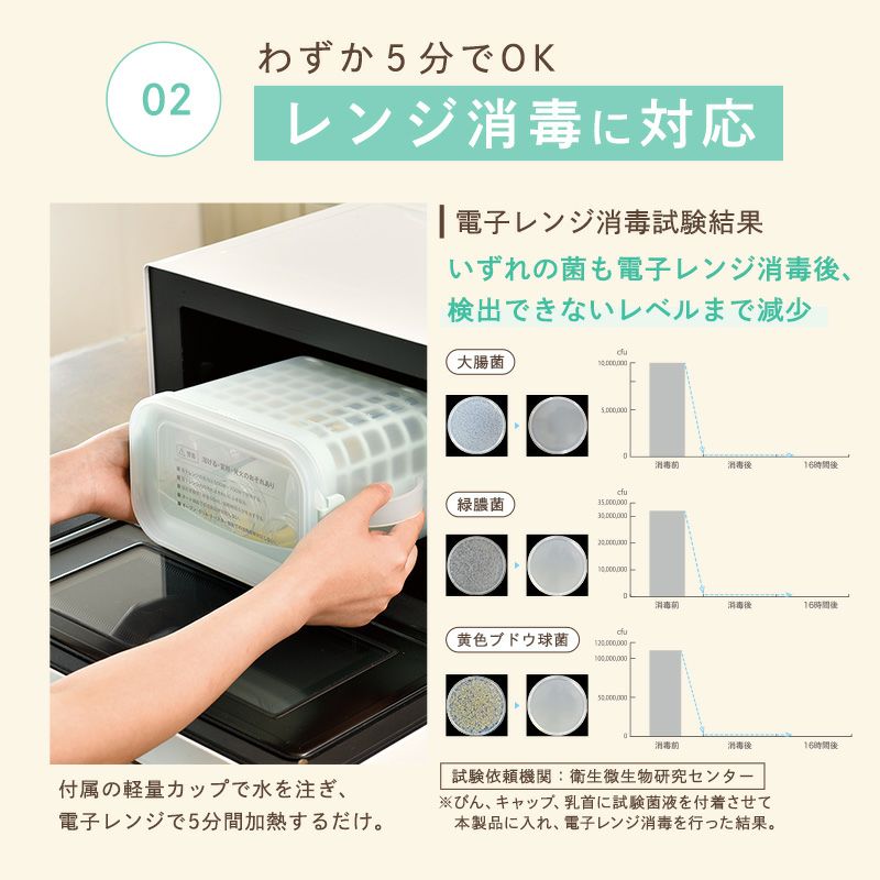 3WAY ほ乳瓶 消毒ケース