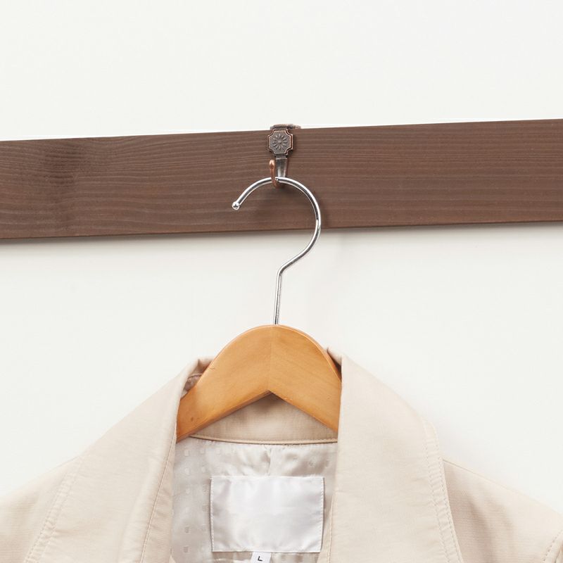 耐荷重1.5kg　金属なげし掛け 2個入 引掛けタイプ