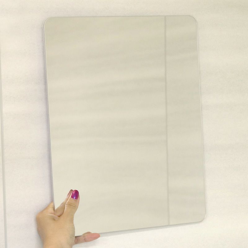 割れにくい ミラー くり返し使える吸着シートタイプ Lサイズ(255×335Hmm)