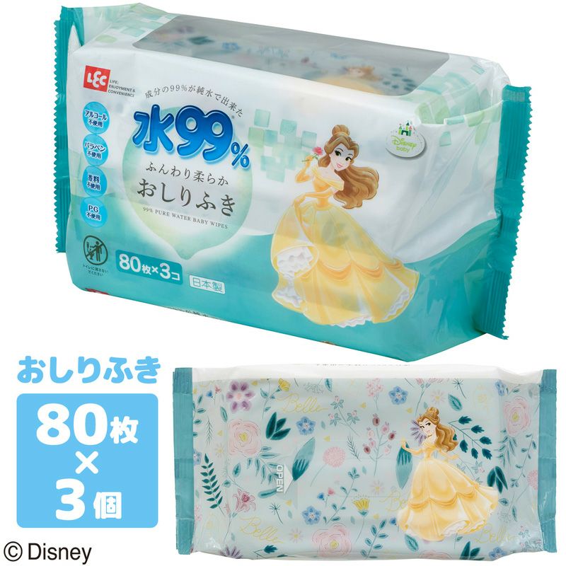 ディズニー おしりふき 80枚×3個入 | レック公式オンラインショップ【通販】