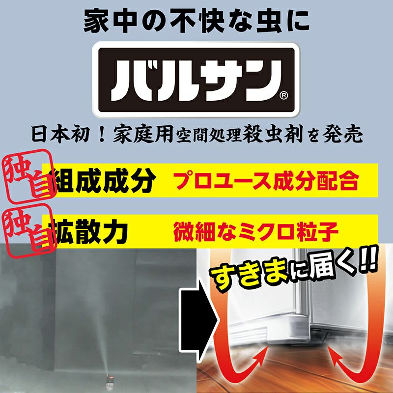 バルサン ワンプッシュ 霧タイプ 12～20畳用 1個