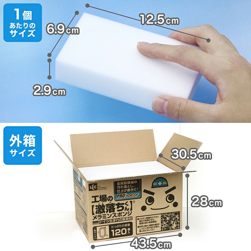 激落ち 工場用カット メラミンスポンジ