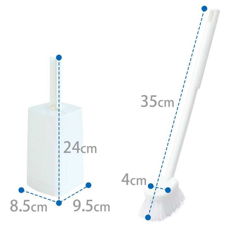 corron 持ち上げられるケース付 トイレブラシ