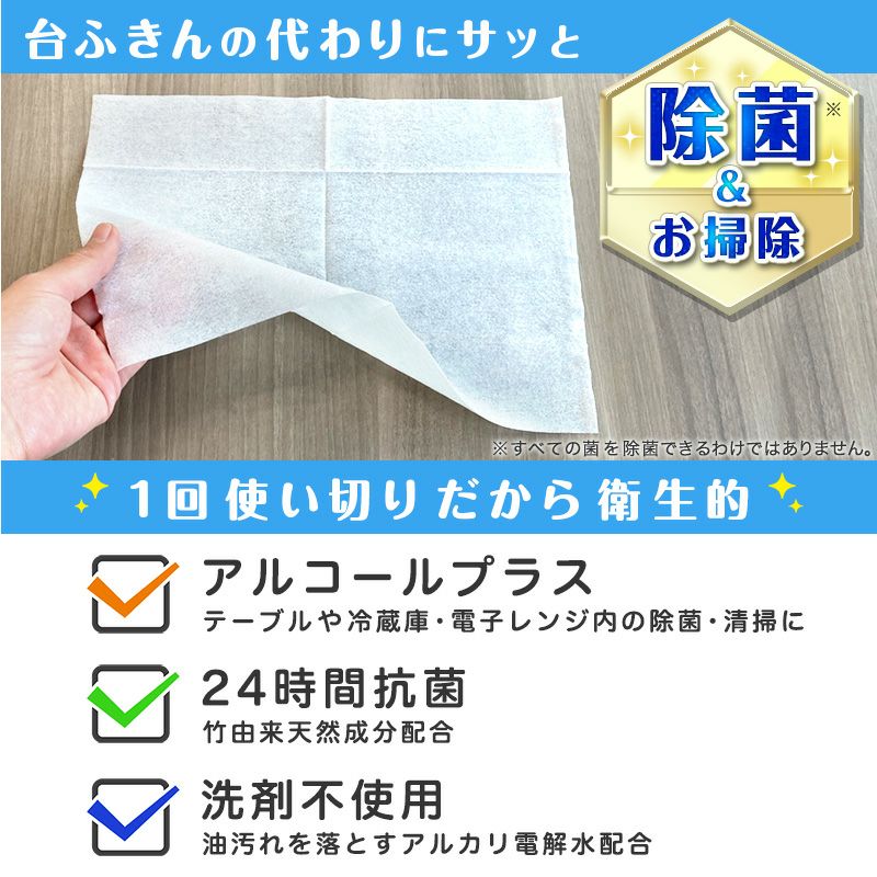 除菌の激落ちくん ウェットシート 30枚入