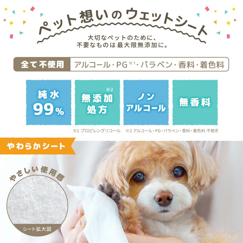 水99% ペット用ウェットシート