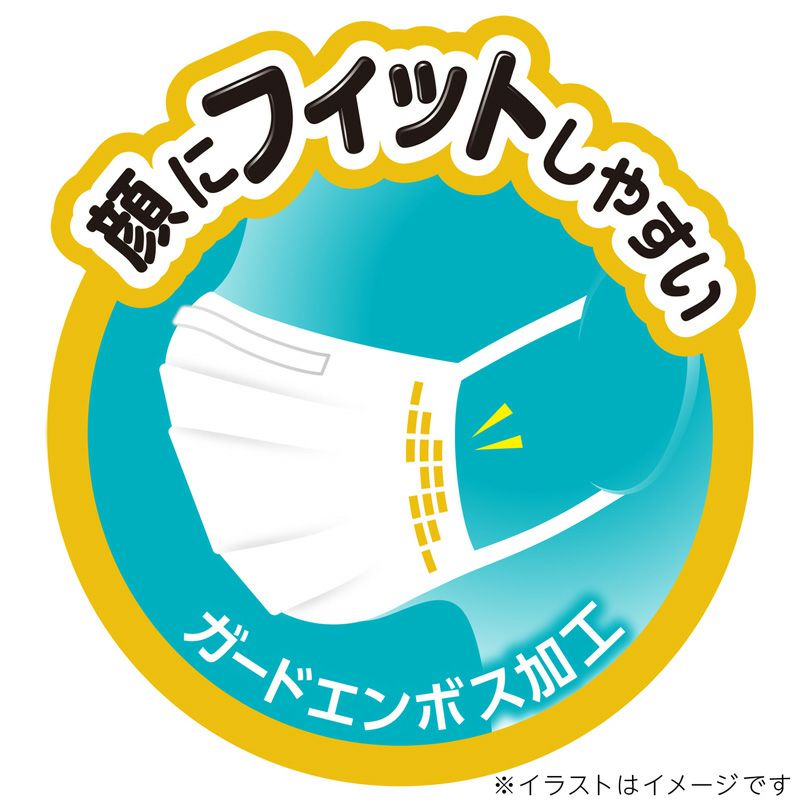 日本製 さわやかフィット 不織布マスク ふつう 個包装 30枚入 | レック