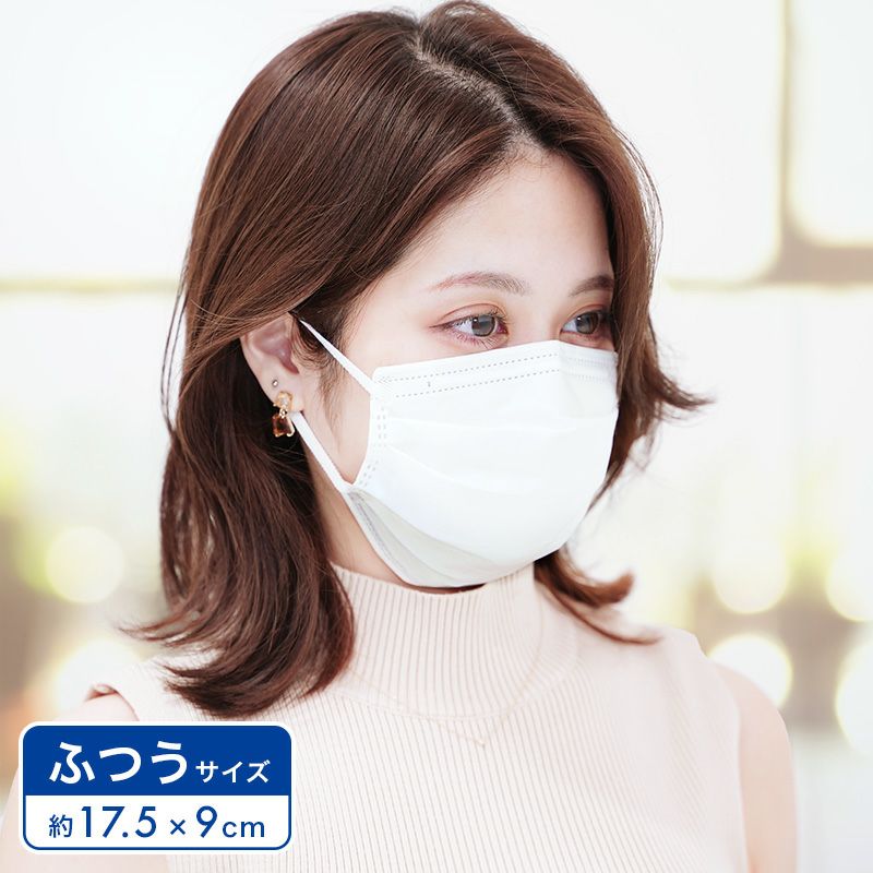 日本製 さわやかフィット 不織布マスク ふつう 個包装 60枚入 | レック 