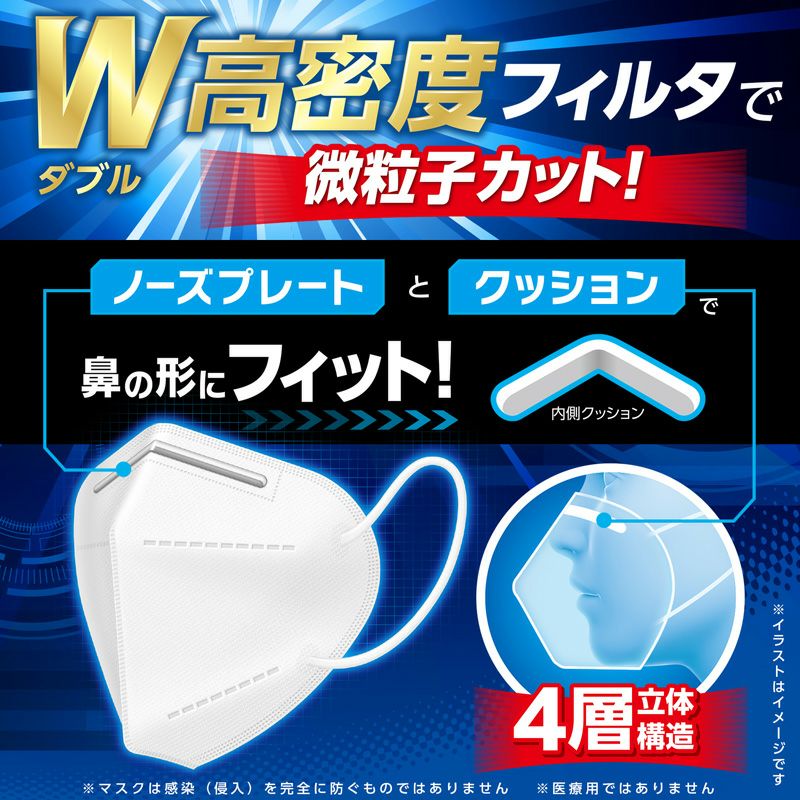 4層KN95マスク ふつうサイズ 30枚入