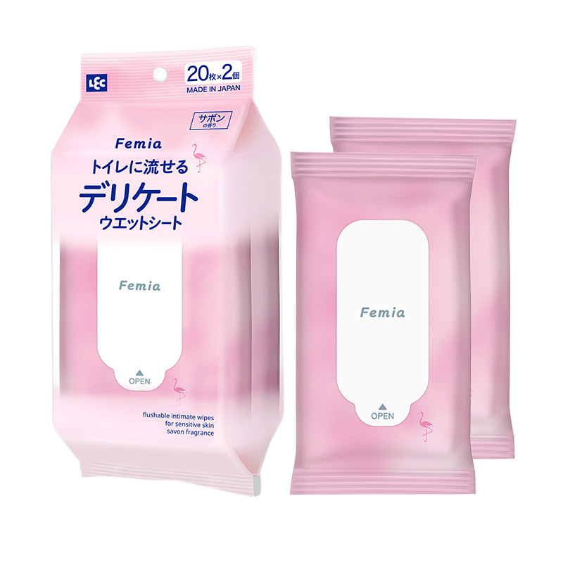 Femia　フェムウエット　デリケート ウエットシート　サボンの香り 20枚入×2個パック