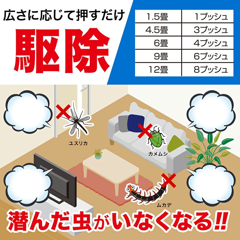 バルサン いやな虫 ワンプッシュスプレー ８０回