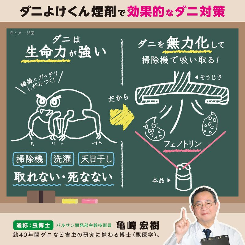 ラクラク バルサン ダニよけ 霧タイプ 6-10畳用 1個