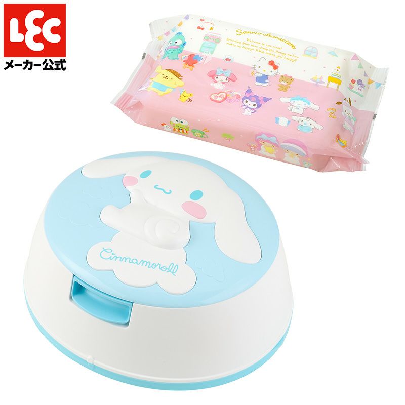 キティ 水99.9% ウェットティシュ ケース付き ハローキティ 水99.9％ウエットティシュケース付 - Lec.Be