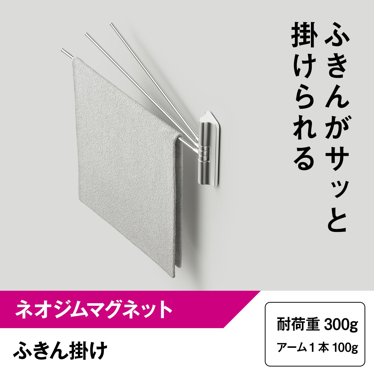 ふきん掛け (強力マグネット) 耐荷重300g | レック公式オンライン