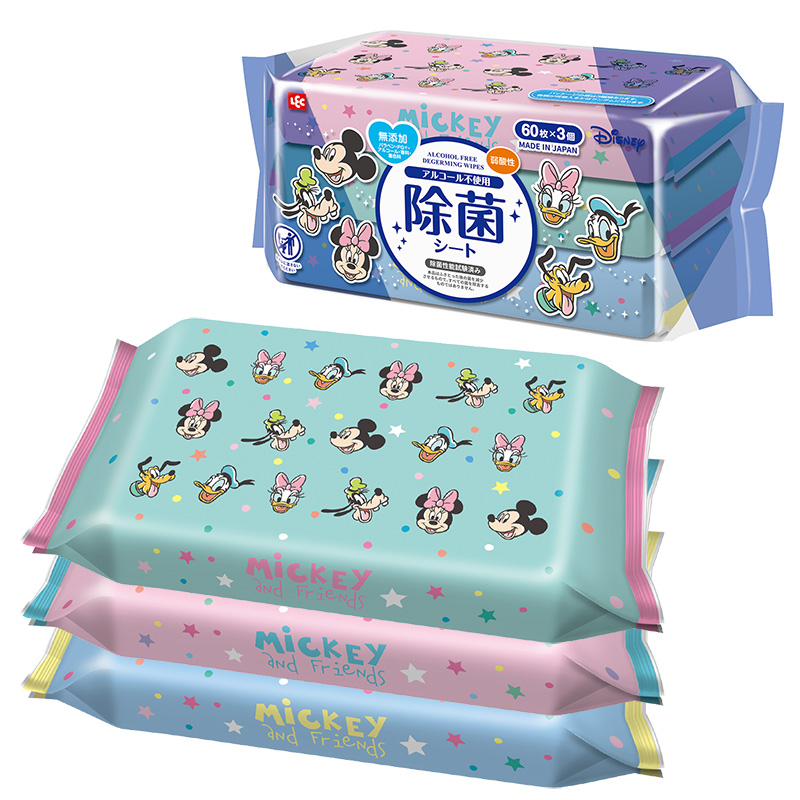 ディズニーベビー除菌シートミッキー＆フレンズ60枚×3