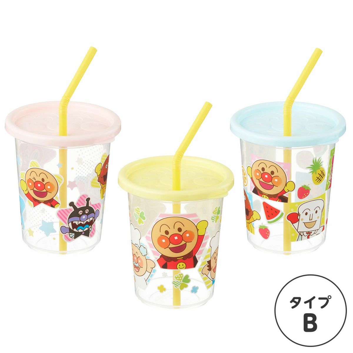 アンパンマン ストローカップ 3個入 選べる2タイプ_13