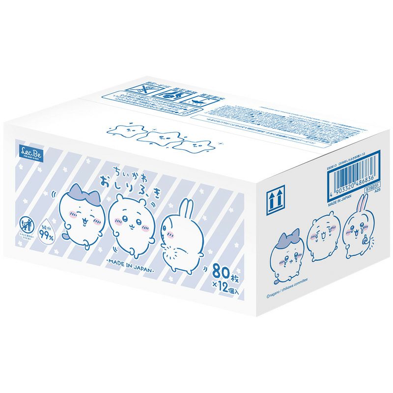 ちいかわ おしりふき 80枚入×12個 | レック公式オンライン