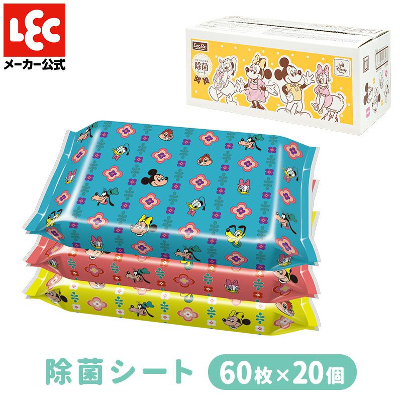 ディズニー 除菌シート ミッキー＆フレンズ 60枚×20個入