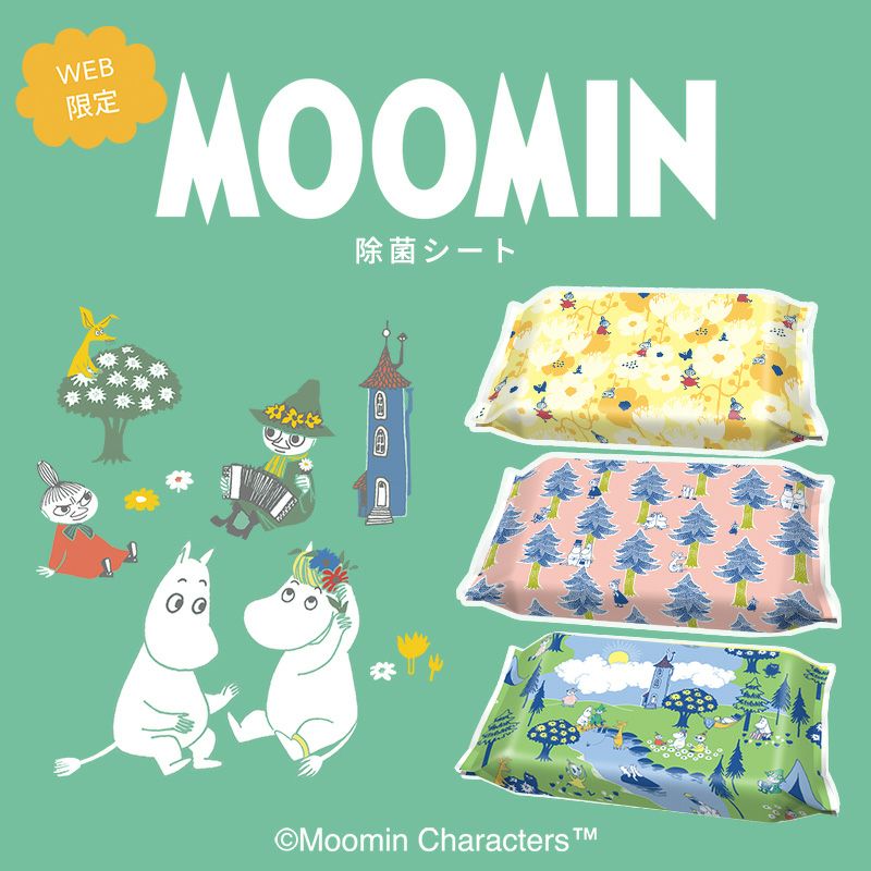 ムーミン ノンアルコール 除菌シート 60枚×12個入 | レック公式