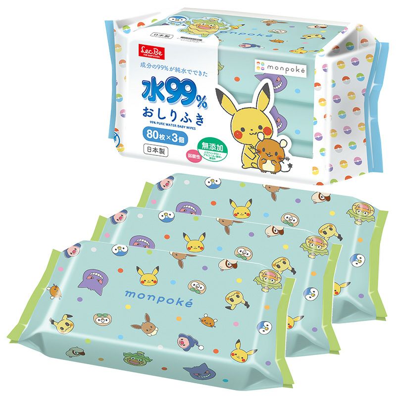水99% おしりふき 80枚×3個 | レック公式オンラインショップ【通販】